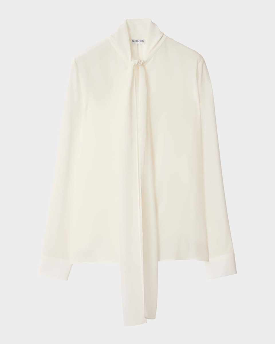 Neck Scarf Silk BLouse